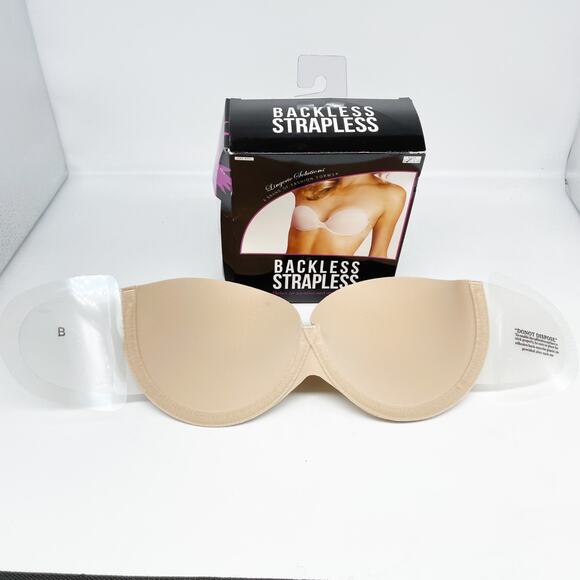 Fashion Forms Women's Adhesive Backless Strapless Bra Nude Size B - Picture 4 of 5